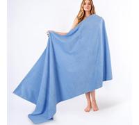 American Soft Linen Oversized Bath Sheet 40x80 Extra Large for Bathroom, 600 GSM 100% Cotton Turkish Jumbo Bathsheet Towels for Adults, Sky Blue Bath Sheet