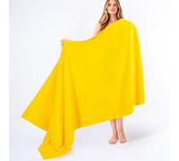 American Soft Linen Oversized Bath Sheet 40x80 Extra Large for Bathroom, 600 GSM 100% Cotton Turkish Jumbo Bathsheet Towels for Adults, Yellow Bath Sheet