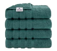 American Soft Linen Premium, Turkish Cotton Towel Set Luxury Hotel & Spa Quality for Maximum Softness & Absorbency (4-Piece Bath Towel Set, Colonial Blue)