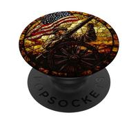 American Soldier Cannon Round Art PopSockets Adhesive PopGrip