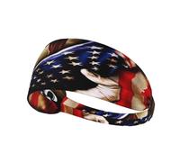 American Soldier Flag Hairband, Unisex Elastic Headband, Moisture Wicking Headband For Sports, Running, Yoga.