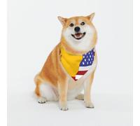 American Spain Flag Dog Bandanas-Washable Dog Kerchief for Small to Large Pet Scarf for Girl Or Boy, Pet Accessories