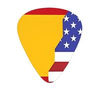 American Spain Flag Guitar Picks, Premium Celluloid Picks For Enhanced Playability And Tone.