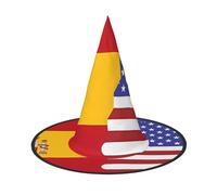 American Spain Flag Halloween Witch Hat 1 Comfortable And Durable Suitable For Party Role Play And Carnival
