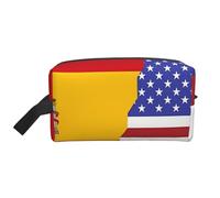 American Spain Flag Multifunctional Travel Toiletry Bag Daily and Fitness Storage Bag for Cosmetics Stationery and More