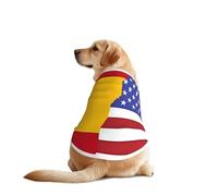 American Spain Flag Pet T-Shirts for Dogs-Dog Clothes for Large and Medium Dogs, Comfortable Dog Shirts, Perfect for Daily Wear