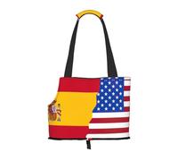 American Spain Flag print Puppy Carrier Walking Dog Bags Pets Dogs Carrier Bags for small Dogs and Cat and Rabbit