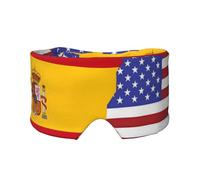 American Spain Flag Printed Sleep Eye and Ear Masks (26.8Ã-4.3 inches) Suitable for Travel, Yoga, Deep Rest Indoor and Outdoor