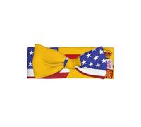 American Spain Flag Soft Baby Headband with Knot Bow for Infants 0-6 Months, Warm and Stylish