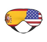 American Spain Flag Soft Eye Mask. Unisex, Comfortable and Breathable, Suitable for Daily Rest. Helps You Quickly Enter Deep Sleep.