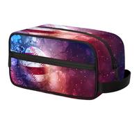 American Sports Travel Toiletry Bag for Men ,Vintage Sport Ball Baseball Hanging Dopp Kit - Waterproof Shaving Bag Bathroom Bags Wash Bag for Toiletries Accessories