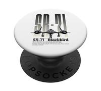 American SR71 Blackbird Spy Plane Military Aviation Art PopSockets Adhesive PopGrip