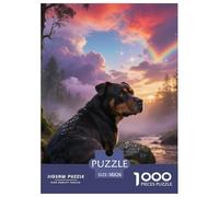 American Staffordshire Terrier Jigsaw Puzzles Puzzle for Adults Kids. 1000 Pieces Great Gifts Challenge Toy Educational Games Home Decoration for Adults& Kids Age 14 Years Up 38x26cm/1000pcs
