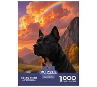 American Staffordshire Terrier Jigsaw Puzzles Puzzles for Adults Kids. 1000 Piece Great Gifts Challenge Toy Educational Game Home Decoration for Adults& Kids Age 14 Years Up 70x50cm/1000pcs