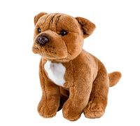 American Staffordshire Terrier Sitting 30 cm Brown Cuddly Toy Dog