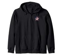 American Starfish Summer Patriotic Men Women Beach Zip Hoodie