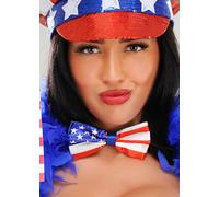 American Stars and Stripes USA Bow Tie