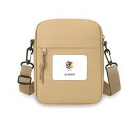 American State Flag Contour Illino Is Crossbody Bag Cell Phone Purses Handbag Shoulder Mini Bag