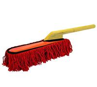 American Style Car Duster - Wooden Handle - Soft Red Cotton Mop head