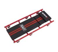 American-Style Deluxe Creeper with Steel Frame, 6 Wheels & Adjustable Headrest 4
