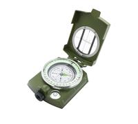 American Style Professional Military Compass, Metal with Lens Magnification - Waterproof, Shockproof & Night-Glow Dial for Outdoor, Camping, Hiking Survival Gear