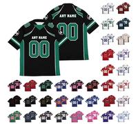 American Style Top Personalised Football Shirt, Mens Oversized T-Shirt Custom Football Jersey