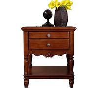 American-StyleBedsideTables,RetroLivingRoomsAndOfficesBedroomChestOfDrawersRobustLivingRoomEndTables(Color:Walnut) needed