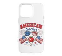 American Teacher Proud Patriotic Special Education Teacher Case for iPhone 15 Pro Max