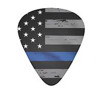 American Thin Blue Line Flag Guitar Plectrums 12 Pieces Set =>> Comfortable In The Hand With Smooth Edges Three Thicknesses To Match