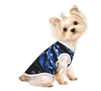 American Thin Blue Line Flag Print Dog Shirt Summer Lightweight Pet T Shirts Soft Breathable Stretchy Cats Dogs Tee Shirt