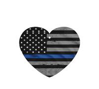 American Thin Blue Line Flag Printing 10 Pcs Car Air Freshener Fragrant Sheets,Car Hanging Accessories With Strings For Decor