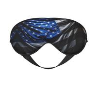 American Thin Blue Line Flag2 Eye Mask for Sleeping, Sleeping Mask Blocking Out Light Perfectly for Women and Men, Soft and Comfortable Blindfold for Travelling