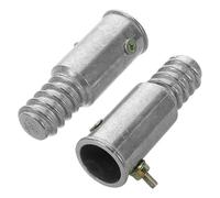 American Threaded Replacement Tips for Broom Handles, 19mm Silver Aluminium | Compatible with Iron, Aluminium and Wooden Poles, Quick Installation, Stable Connections, Suitable for Extension Poles