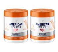 American Touch Body Cream Carrot 500ml X2 - Skin Brightening & Moisturizing Lotion with Carrot Extract for Smooth, Radiant, Even Tone, Nourishing Hydration for All Skin Types