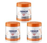 American Touch Body Cream Carrot 500ml X3 - Skin Brightening & Moisturizing Lotion with Carrot Extract for Smooth, Radiant, Even Tone, Nourishing Hydration for All Skin Types