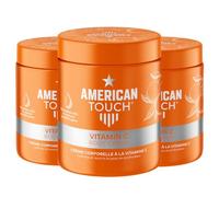 American Touch Body Cream with Vitamin C - 500ml X3 Pack | Hydrating & Brightening Moisturizer for Smooth, Soft, Radiant Skin - Nourishing Daily Skincare Lotion