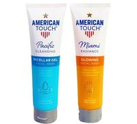 Amēricān Tōuch | Miami Radiance Glowing & Pacific Cleansing Micellar Gel Facial Wash | Daily Cleansing for Dewy Fresh & Smooth Glowing Skin | 150mL Each [Total 300mL]
