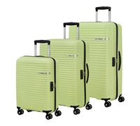 American Tourister Liftoff 4 wheels Suitcase set 3-piece with expansion pleat green