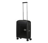 American Tourister Black Aerostep Expandable Four-wheel Suitcase 55cm