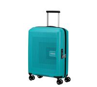American Tourister Aerostep - Spinner S, Expandable Carry-On Luggage, 55 cm, 36/40 L, Turquoise (Turquoise Tonic)