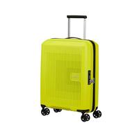 American Tourister Aerostep - Spinner S, Expandable Hand Luggage, 55 cm, 36/40 L, Green (Light Lime)