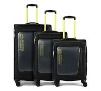 American Tourister Aktivus 4 wheels Suitcase set 3-piece with expansion pleat black
