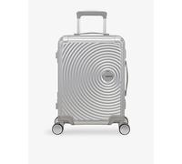 American Tourister American Tourister Soundbox Expandable Four-Wheel Shell Cabin Suitcase 55cm Silver