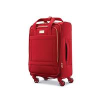 American Tourister Belle Voyage Softside Luggage with Spinner Wheels, Red, Carry-On 21-Inch, Belle Voyage Softside Luggage with Spinner Wheels