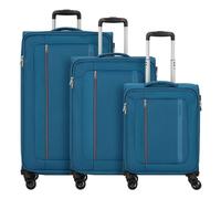 American Tourister Blazing Ride 4 wheels Suitcase set 3-piece with expansion pleat petrol