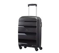 American Tourister Bon Air Spinner Cabin Suitcase, 55 cm | Black, hardside suitcase, 55H x 40W x 20D cm, 31.5 L, 2.5 kg, with TSA lock, interior cross straps and polypropylene shell