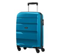 American Tourister Bon Air Spinner Cabin Suitcase, 55 cm | Blue, hardside suitcase, 55H x 40W x 20D cm, 31.5 L, 2.5 kg, with TSA lock, interior cross straps and polypropylene shell