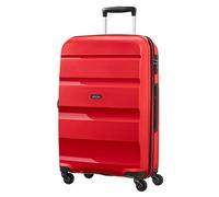 American Tourister Bon Air Spinner Check-in Suitcase, 66 cm | Red, hardside suitcase, 66H x 46W x 25.5D cm, 57.5 L, 3.4 kg, with TSA lock, interior cross straps and polypropylene shell