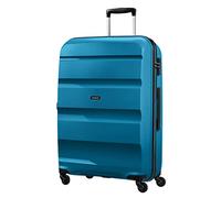 American Tourister Bon Air Spinner Check-in Suitcase, 75 cm | Blue, hardside suitcase, 75H x 54W x 29D cm, 91 L, 4.2 kg, with TSA lock, interior cross straps and polypropylene shell