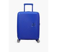 American Tourister Cobalt Blue Soundbox Expandable Four-wheel Suitcase 55cm